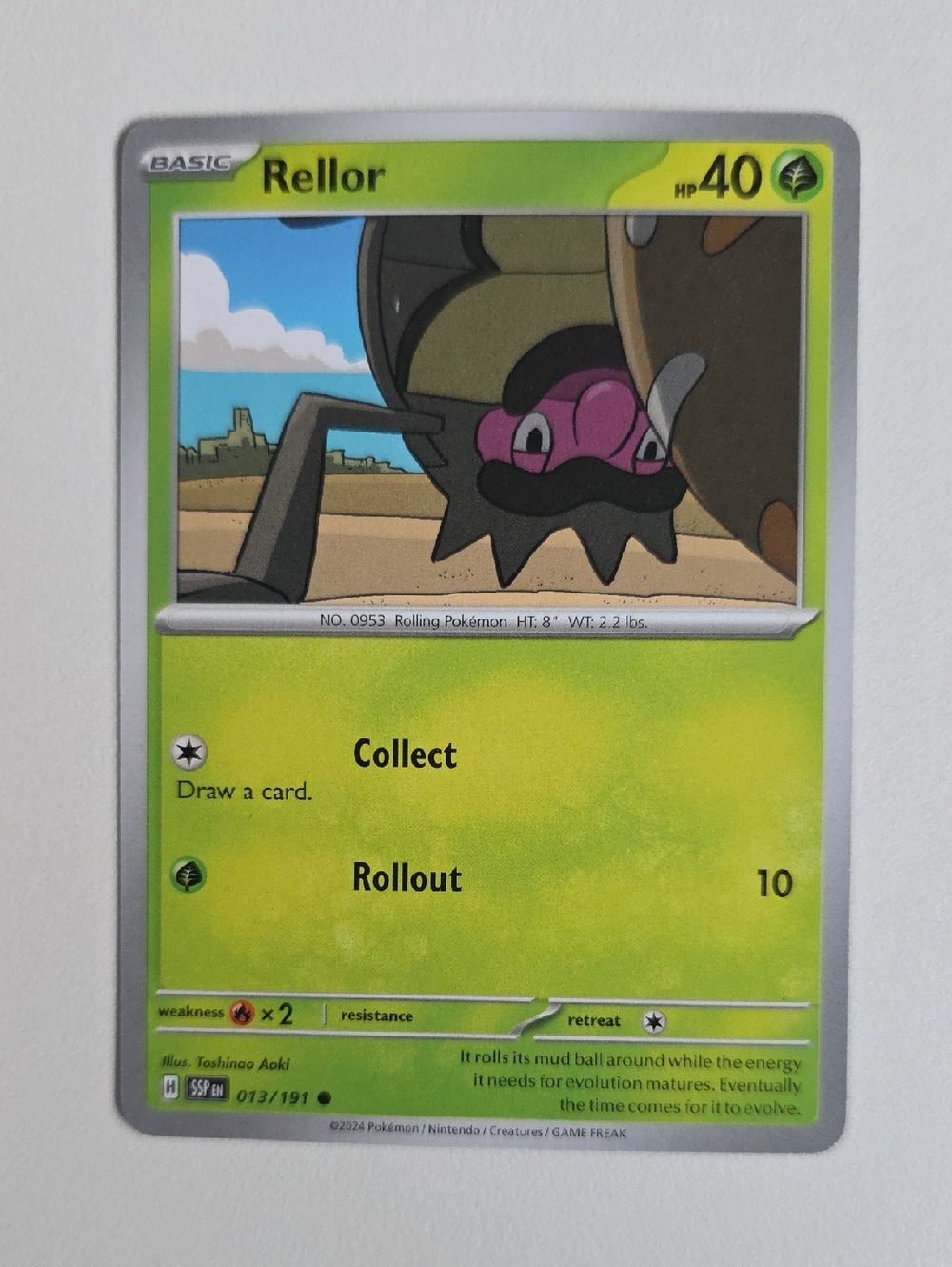 Pokemon Rellor Card
